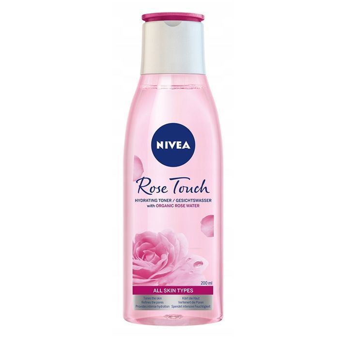 Tonik Nawilżający Z Organiczną Wodą Różaną Nivea Rose Touch 200Ml