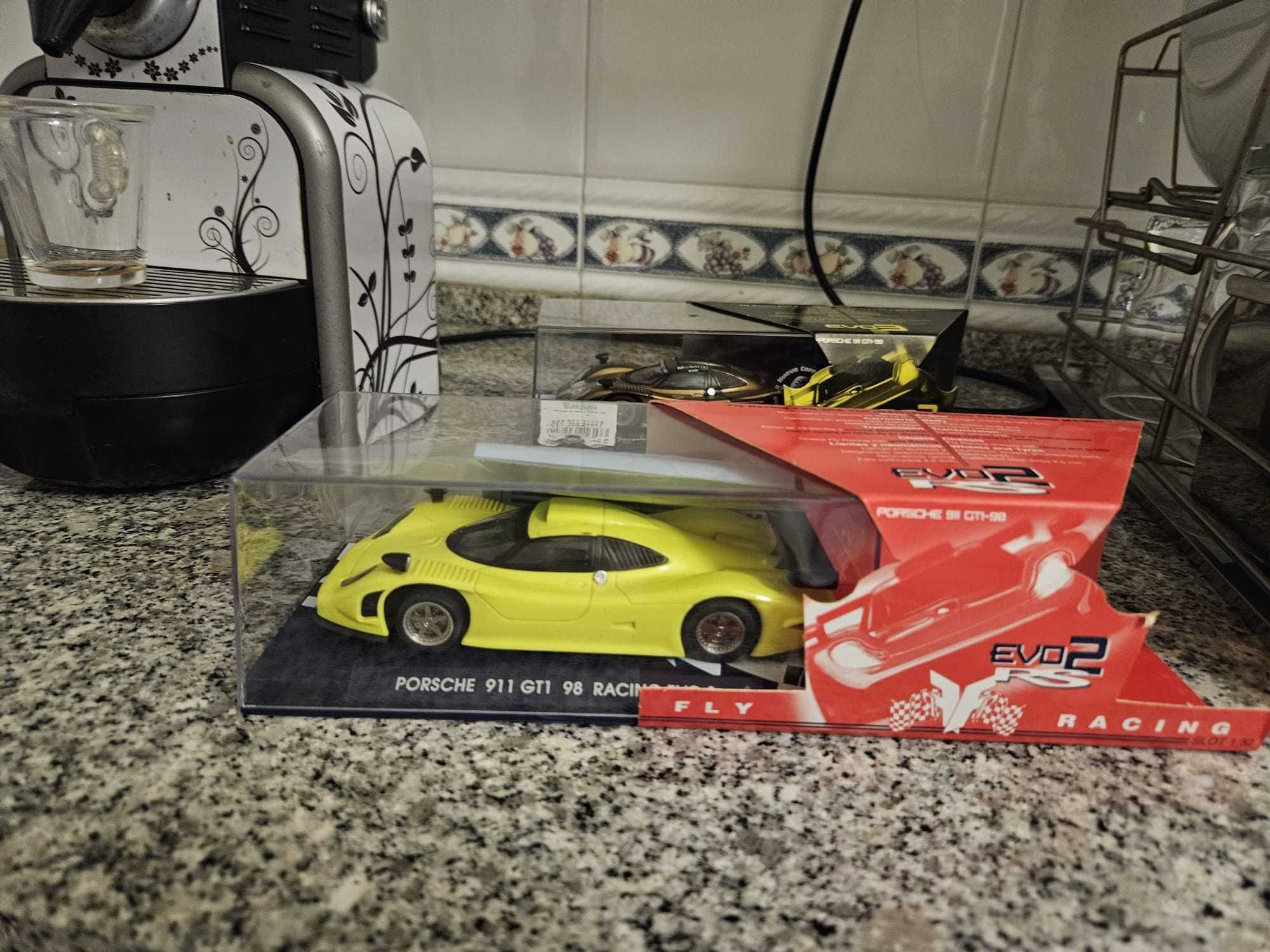 Pista Slot Ninco M3 Racing 1/32 + carros Fly Racing Porsche GT1