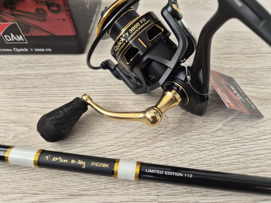 Zestaw Spinningowy MPP 2 DAM Quick 7 Limited Pleciona X Anniversary