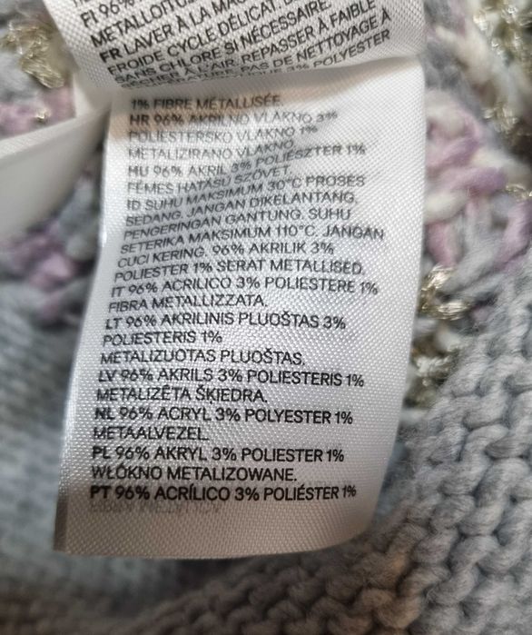 Ponczo z golfem H&M 158 cm dziewczynka