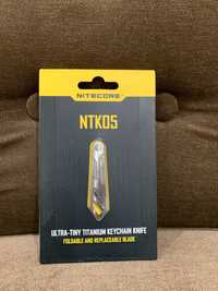 Nitecore NTK05/Ультратонкий титановий наключний складаний брелок