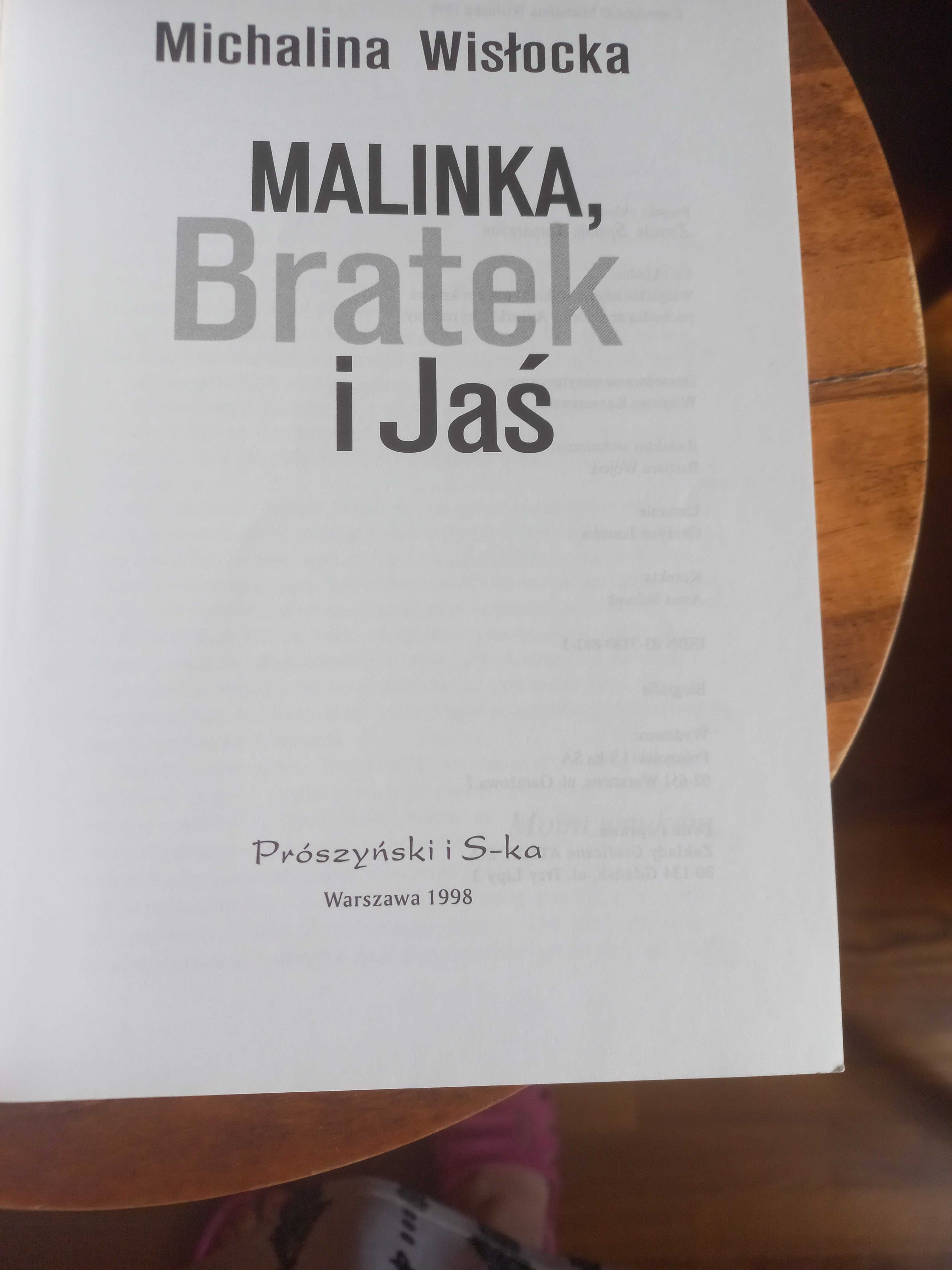 Książka „Malinka, Bratek i Jaś” Michalina Wisłocka