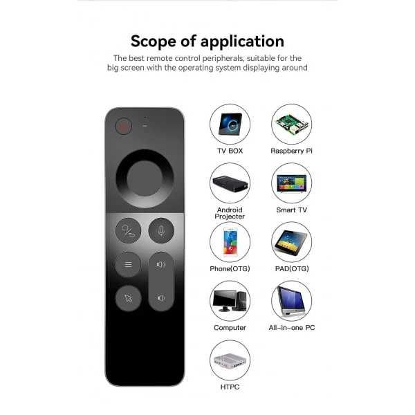 Пульт на Акумуляторі W3 Air mouse  гіроскоп + мікрофон + клавіатура