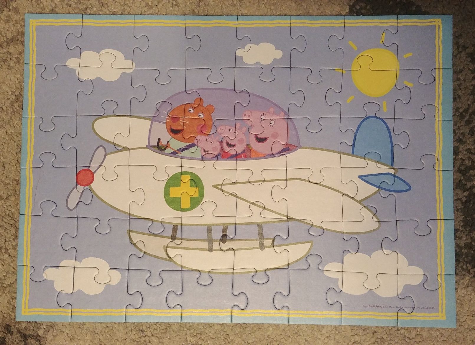 Zestaw dla fanki świnki Peppy (duża maskotka + puzzle)