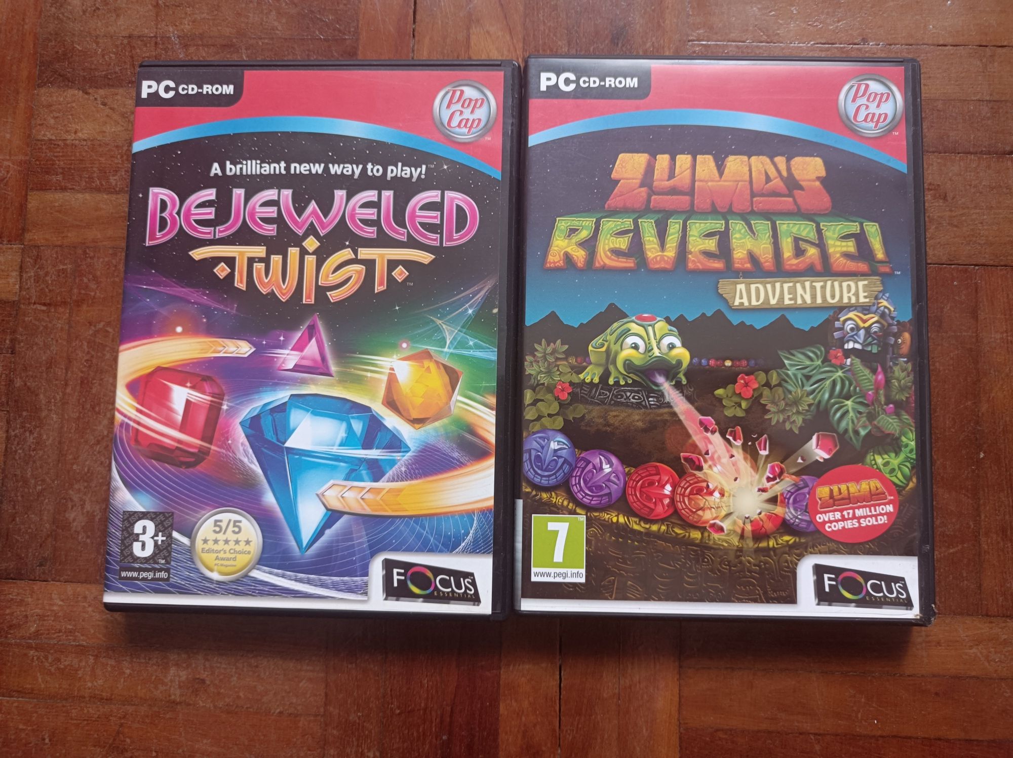 Jogos PC: Bejeweled twist + Zuma's revenge popcap