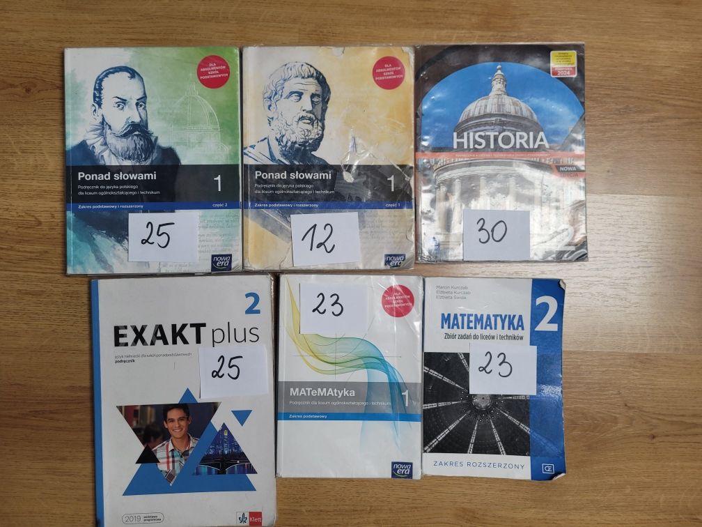 Sprzedam podręczniki szkoła średnia