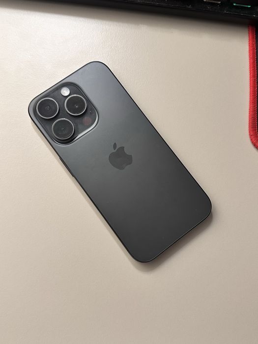 *JAK NOWY* iPhone 15 Pro 128gb titanium black 88%!