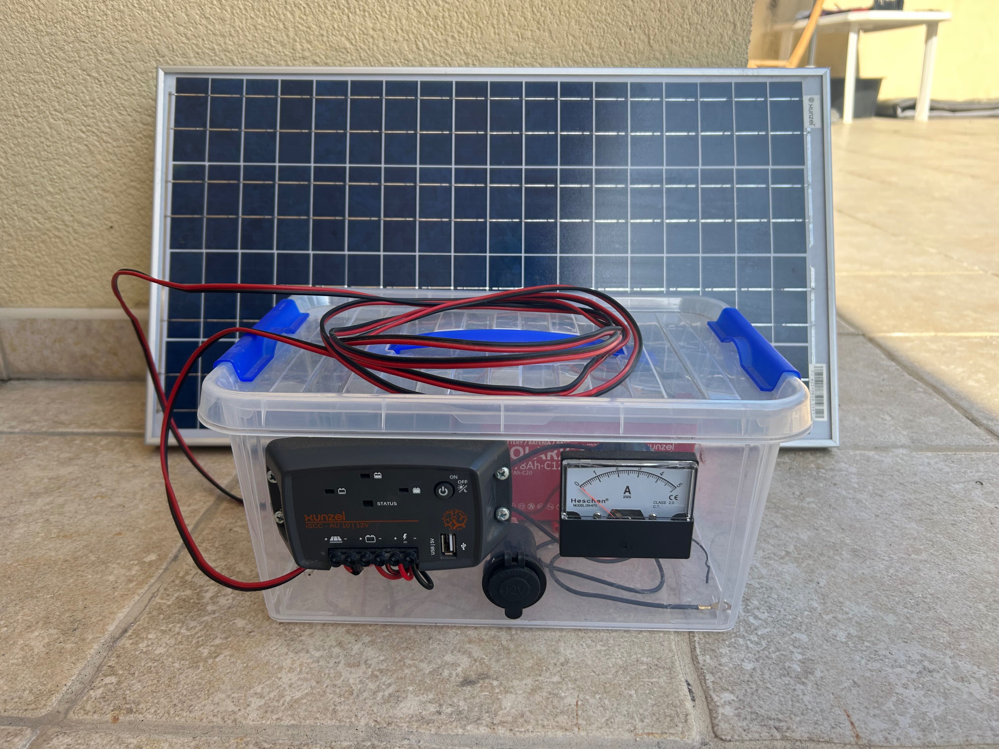 Kit solar 12V 30W 8Ah