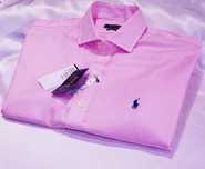 Koszula Polo Ralph Lauren L 42 stretch różowa kenzo dolce gabbana etro