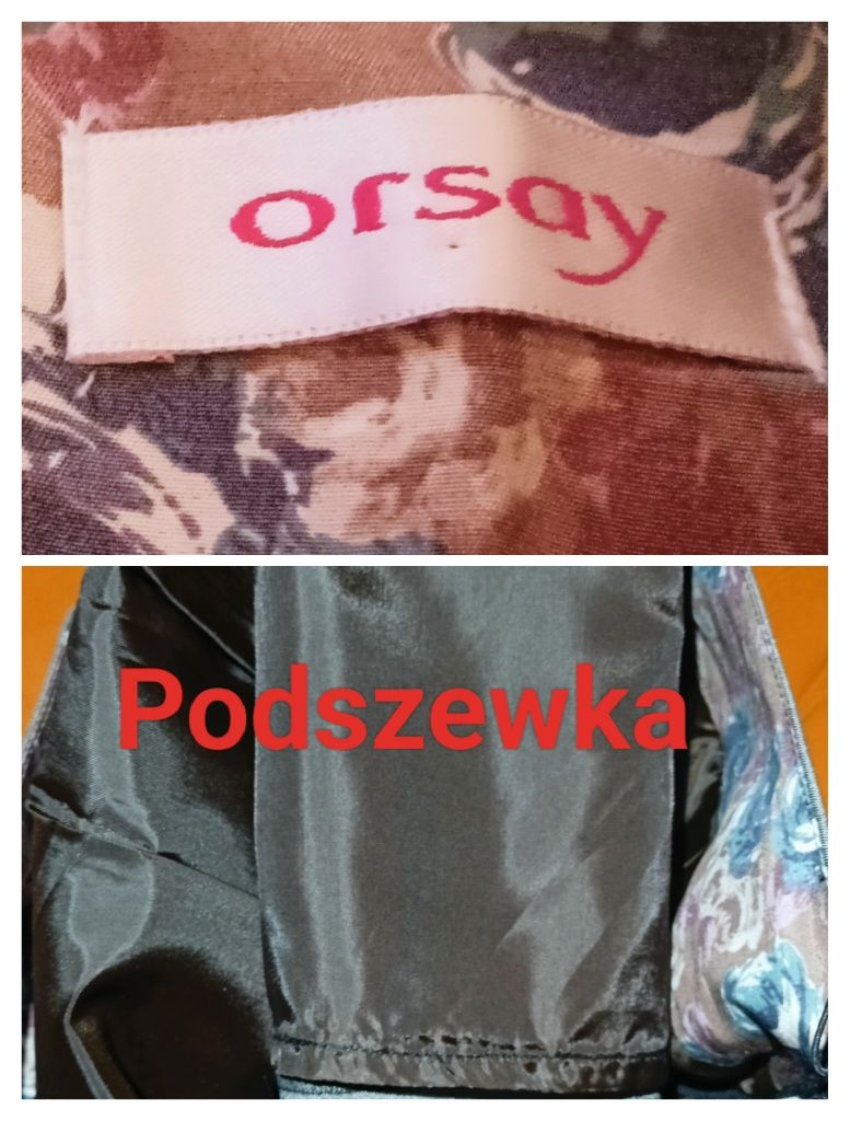 Szara materiałowa Spódnica Orsay 38 (M)