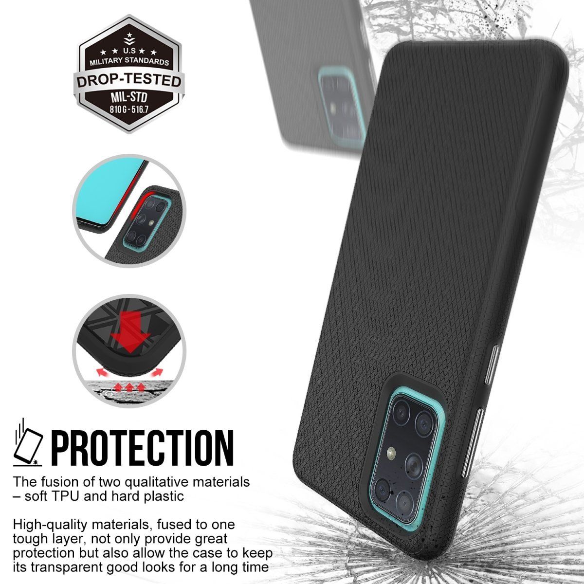 X-Guard Dual Rugged Case Pancerne Etui Samsung Galaxy A72 4G / A72 5G