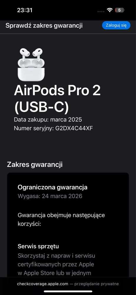 Airpods pro 2 generacji