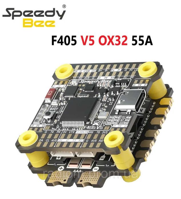 Стек польотний контролер+регул FC&ESC SpeedyBee F405 V5 OX32 3-6S 55А