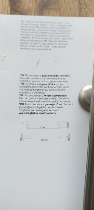 Uchwyty do szafek kuchennych  20 sztuk stał nierdzewna i stóp cynku