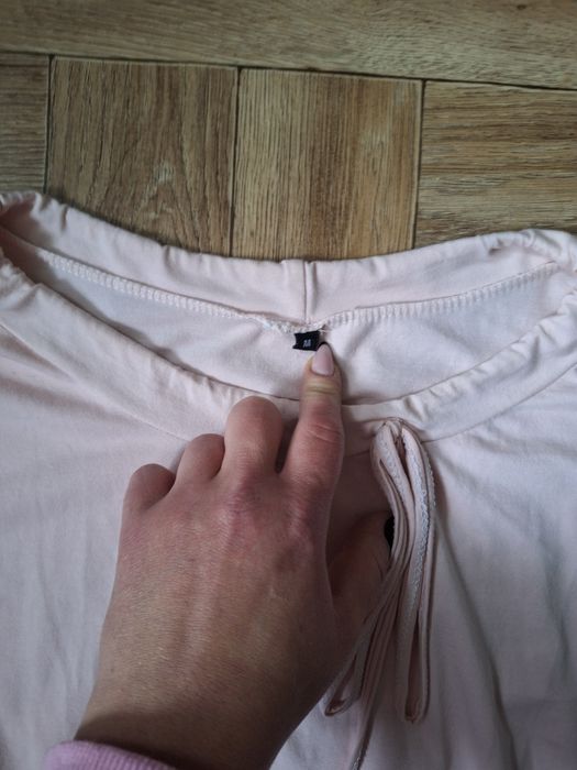 Bluzeczka 3/4 rozmiar M pudrowy róż