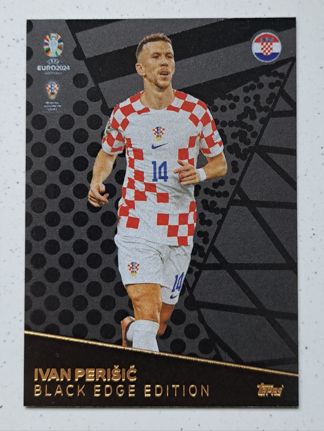 Karta piłkarska black edge edition Perisić euro 2024 topps match attax