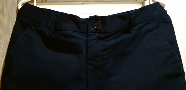 Spodnie materiałowe chinosy męskie granatowe H&M rozmiar S