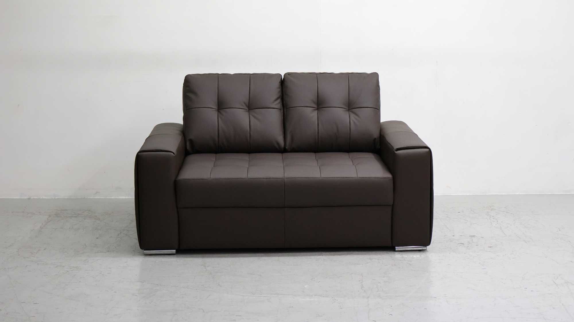 2 osobowa sofa, kanapa, brązowa SKÓRA naturalna 1006 skóra