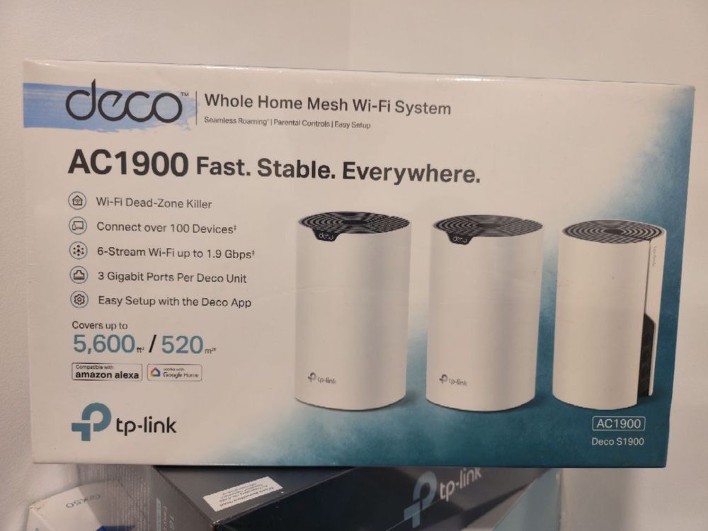 NOWE!!!Router TP-Link Deco S1900(3-pack) 802.11ac (Wi-Fi 5)