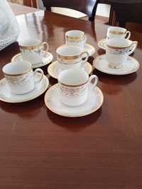 7 chávenas de café em porcelana Alemã (novas)