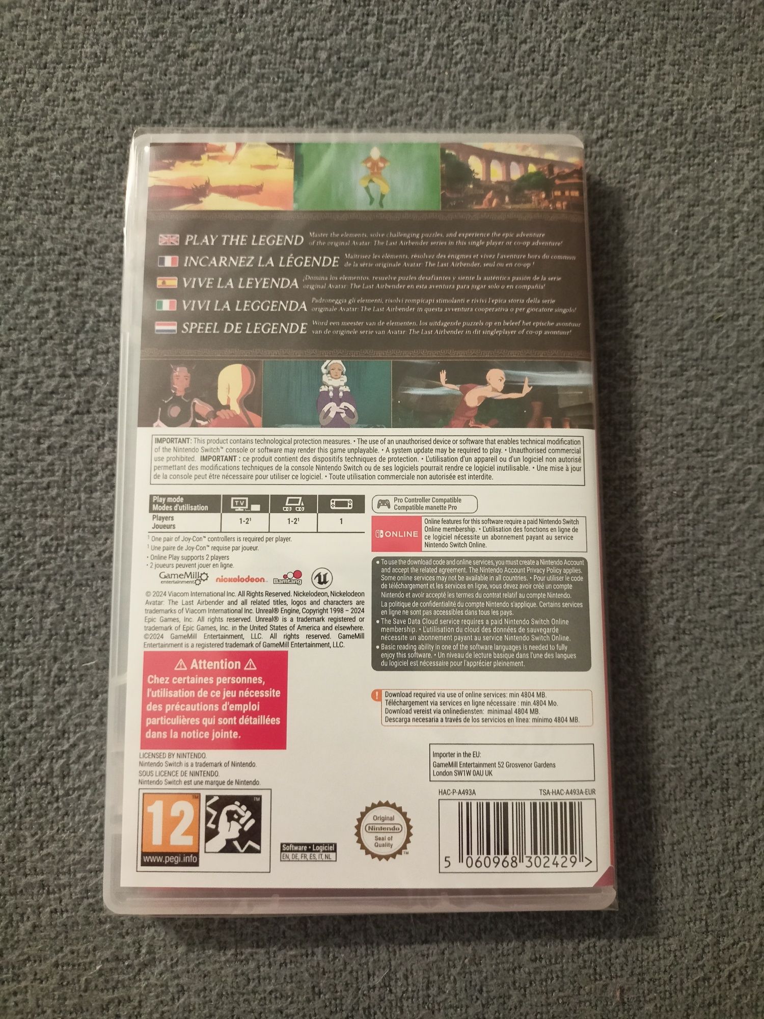 Avatar The Last Airbender Nintendo Switch