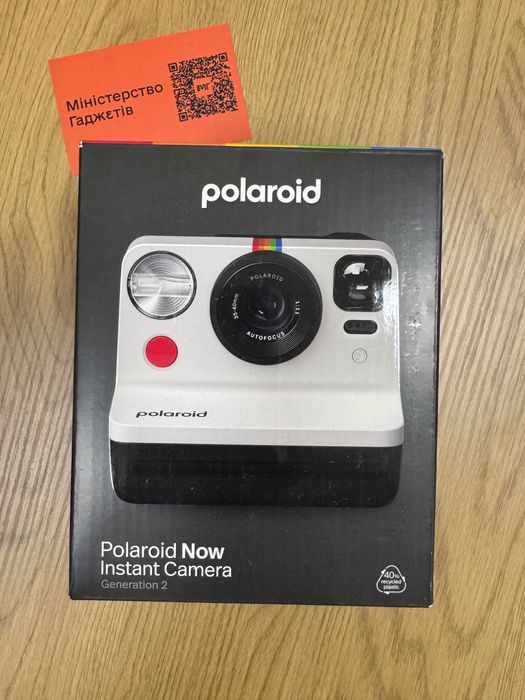 Фотокамера миттєвого друку Polaroid Now Gen 2 Black&White 9072