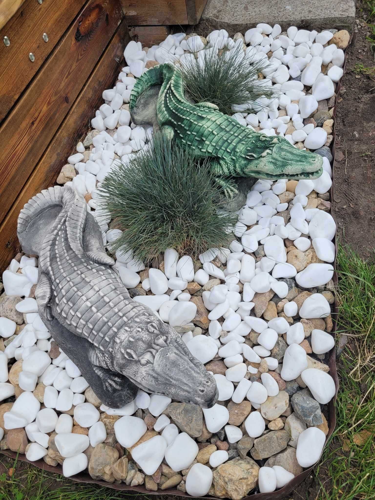kolekcja rekodzieło figurka do kolekcji krokodyl ogrodowy gipsowy