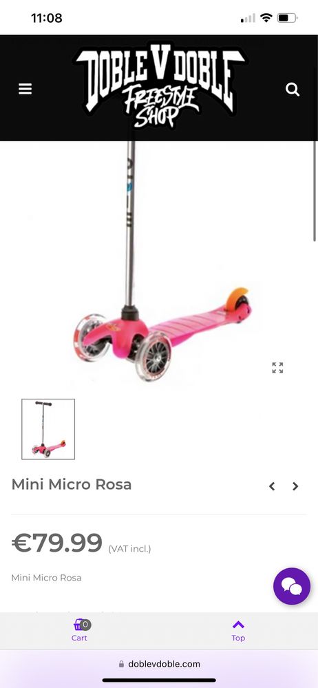 Trotinete Mini Micro Rosa