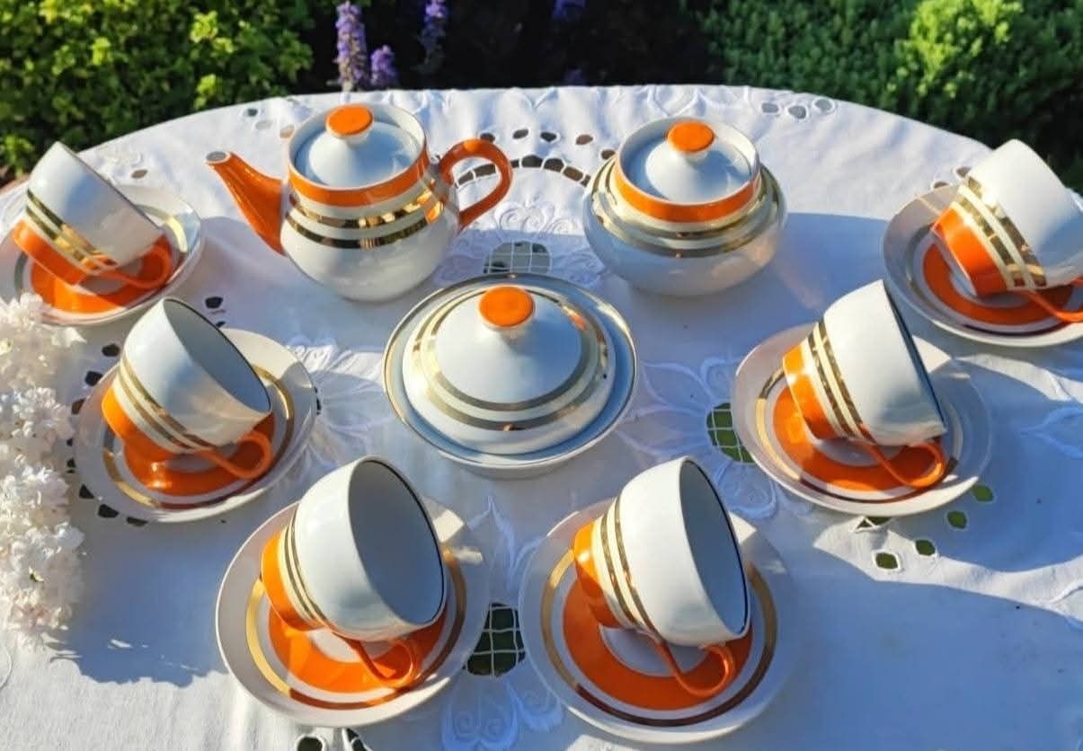 Porcelanowy Serwis do herbaty Baranówka ZSRR