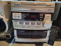Mini wieża Philips , 3 CD , 2 kasety , radio