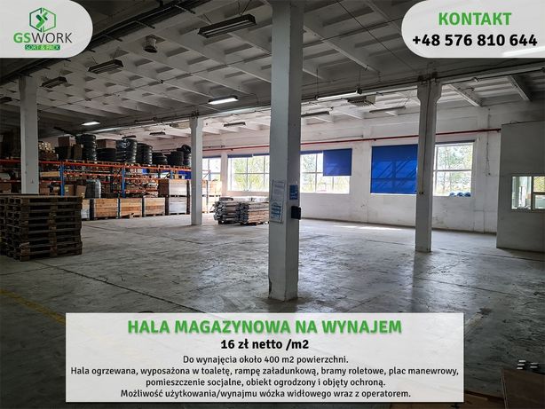 Hala magazynowa 400m2 WYNAJEM Gorzów Wielkopolski