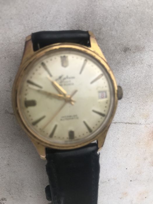 Часы мужск.,наручн. Швейцария. Позолота.