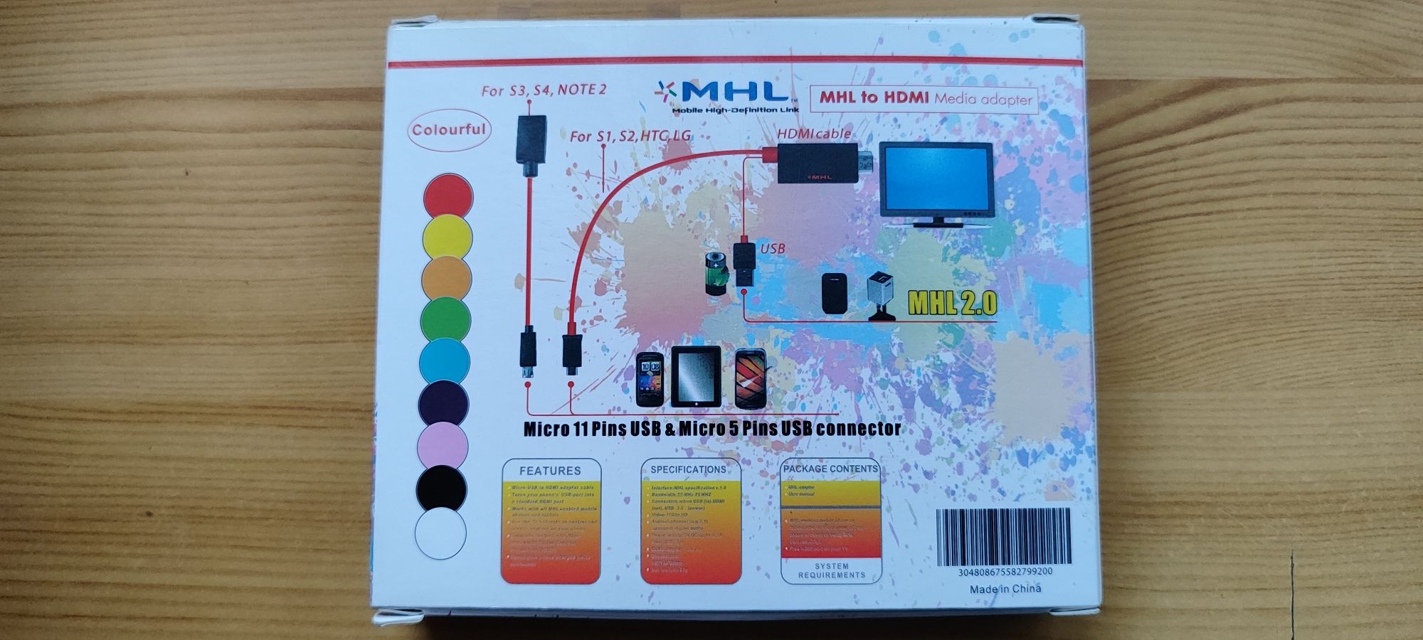 Kable MHL HDMI Samsung Galaxy