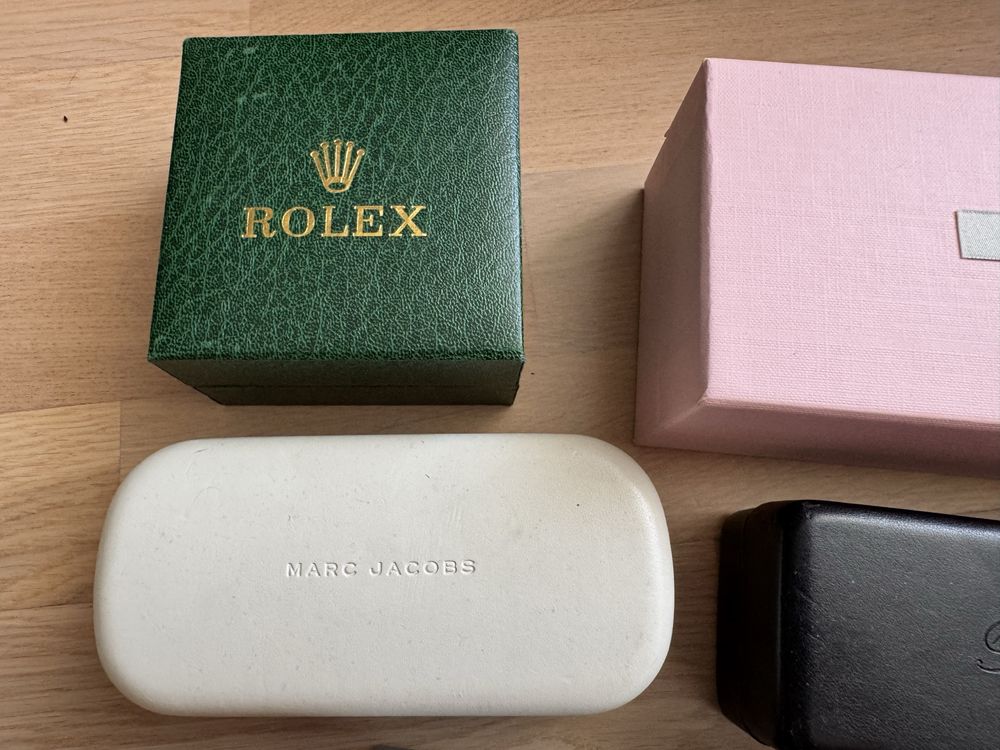 Фірмові коробки брендові rolex/miu miu /rayban /marc jacobs/ blumarine