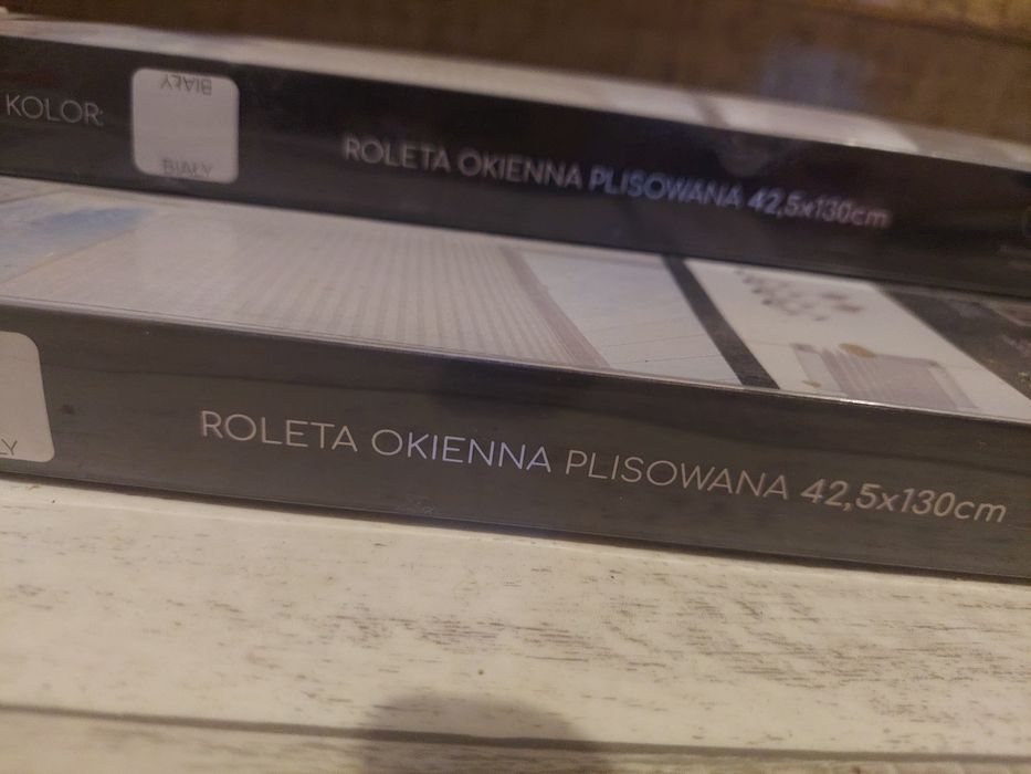 Nowe rolety okienne plisowane  6 sztuk