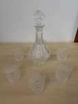 Cristal da Bohemia - Garrafa e 6 copos