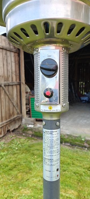 Parasol ogrodowy grzejnik.