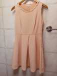 Vestido rosa coral com pedrarias - Lucy & Co. - Tamanho S