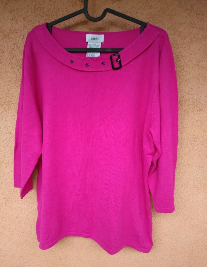 Sweter w kolorze fuksji, różowy, XL