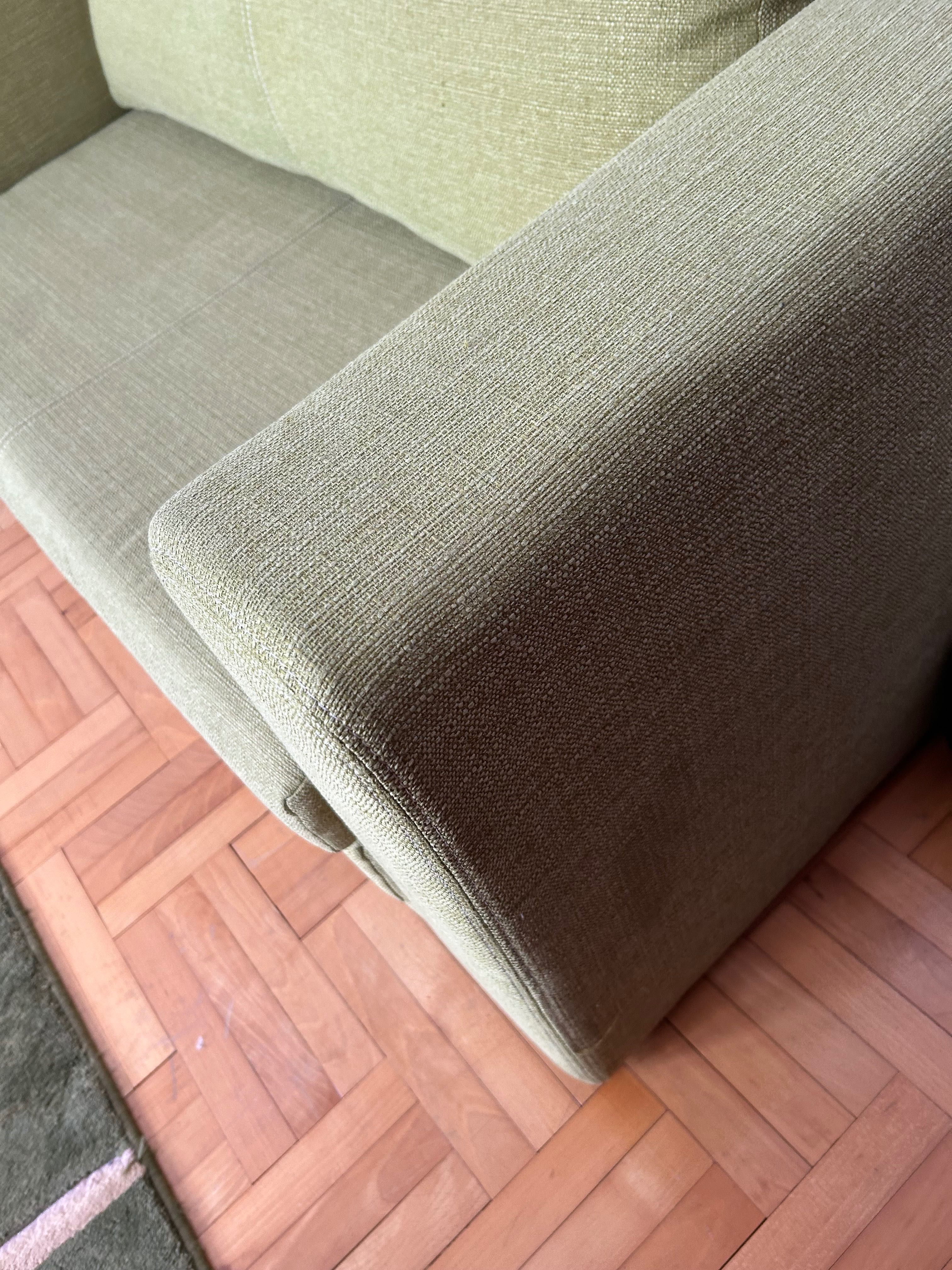 Sofa rozkładana zielona z funkcją spania
