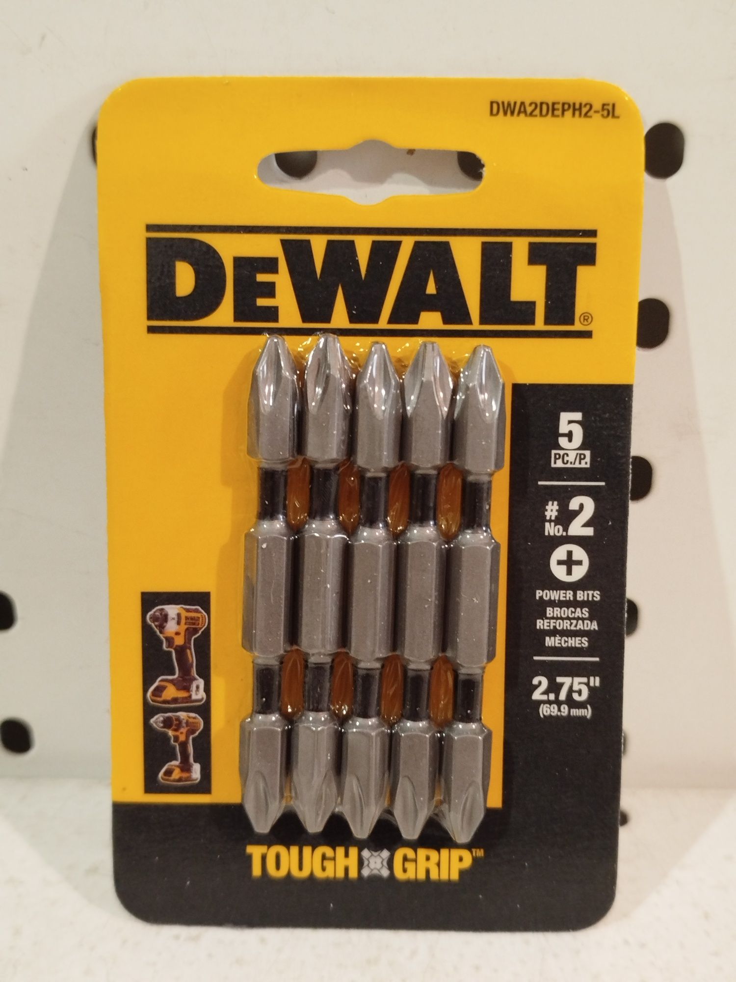 DeWalt DWA2DEPH2-5L набiр ударних біт PH2 Оригінал США