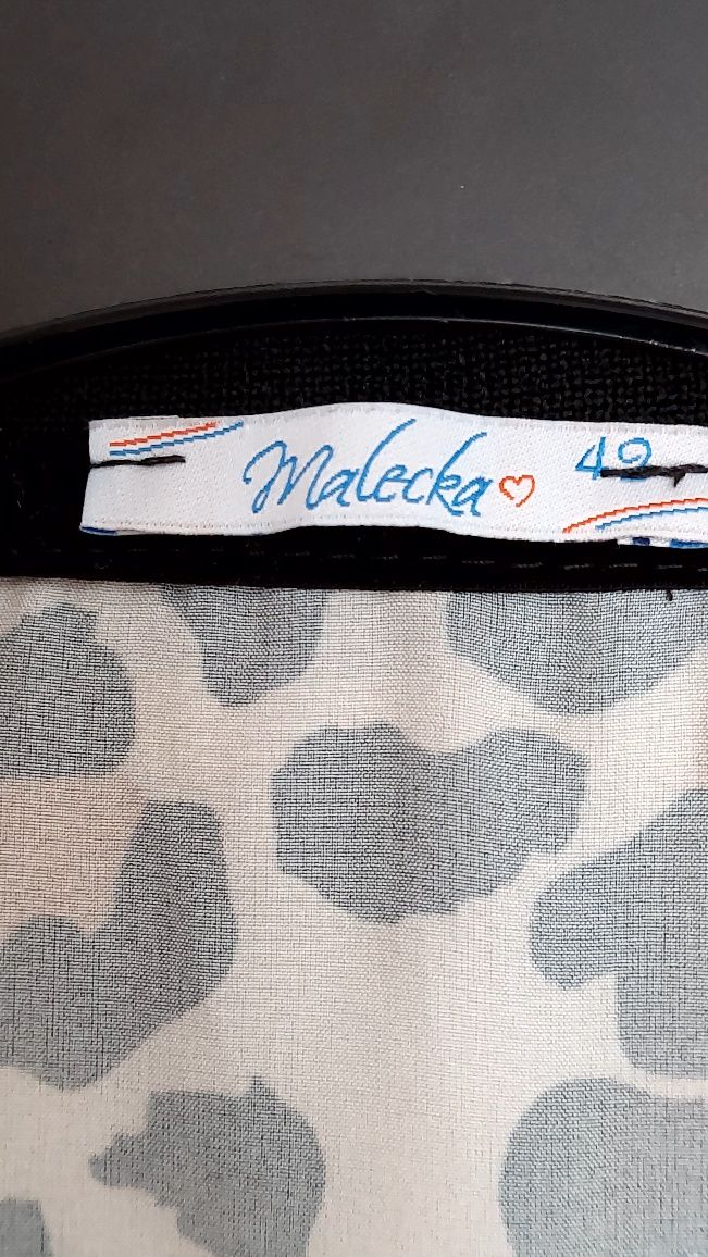 Elegancka bluzka w zwierzęcy wzór, Malecka, rozmiar 42