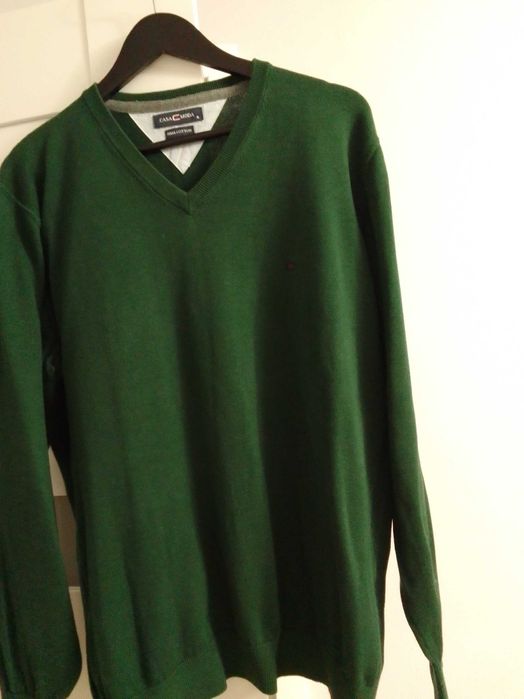Sweter męski zielony CASA MODA  XL