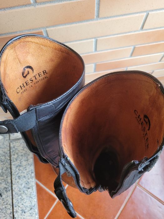 Botas de equitacao dressage chester tam 40