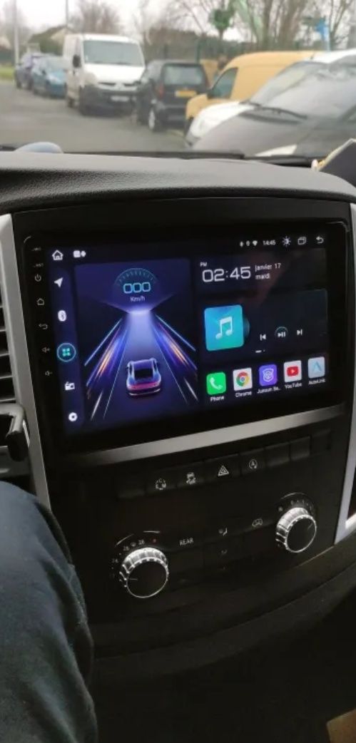 Rádio Android 13 com GPS Mercedes Vito 3 (Artigo Novo)
