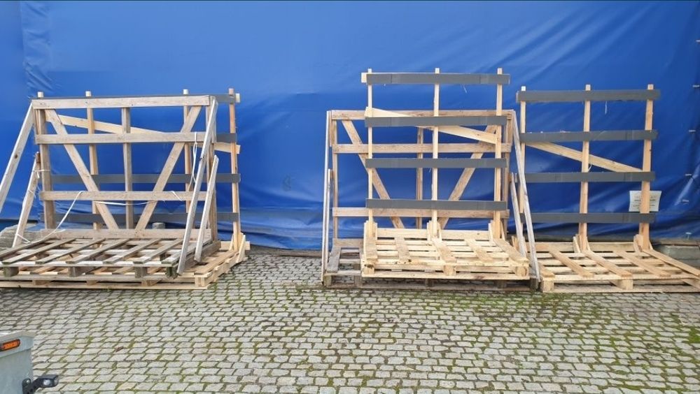 Stojak do transportu okien szyb