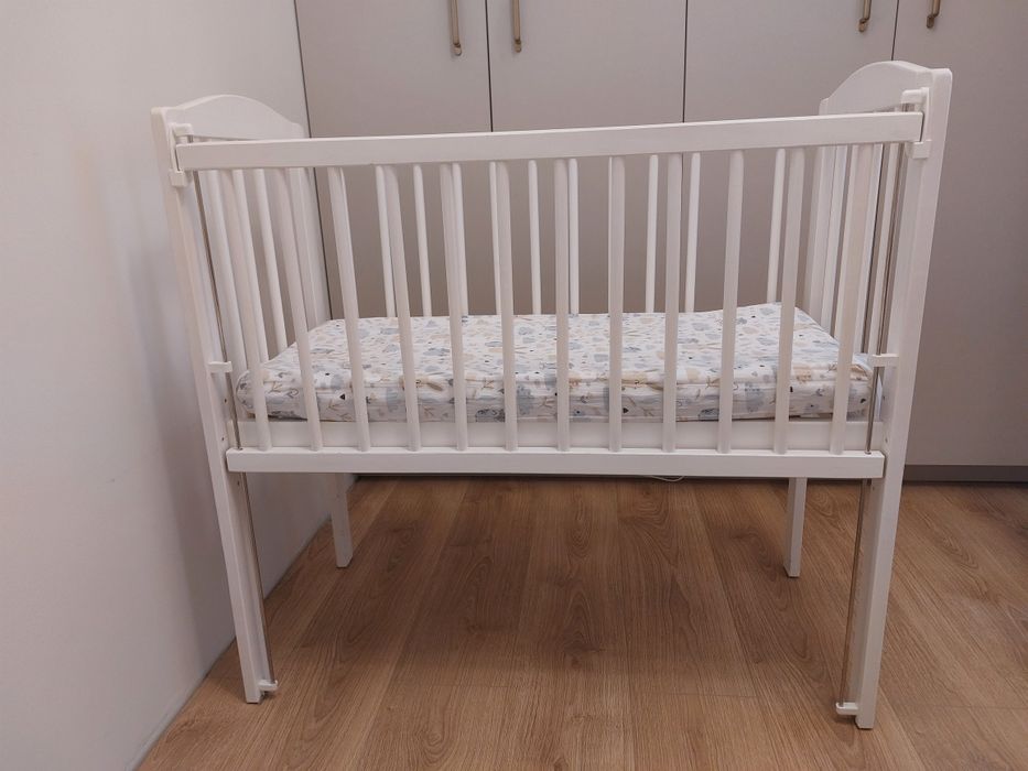 Łóżeczko dziecięce dostawka 40x90+materac Rucken
