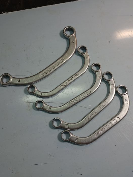 Matador i Walter klucze oczkowe wygięte