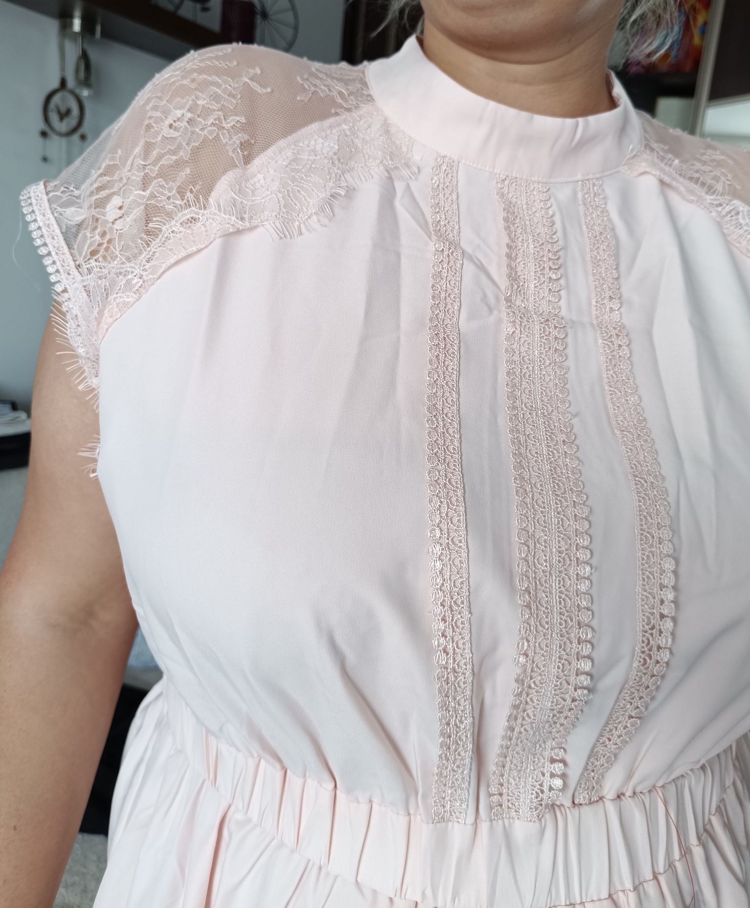 Nowa sukienka dla wysokiej osoby. Plus size 50. Koktajlowa