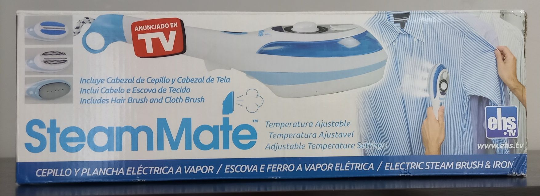 Escova e ferro a vapor